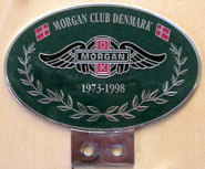 badge Morgan : Denmark Morgan Club 25aars